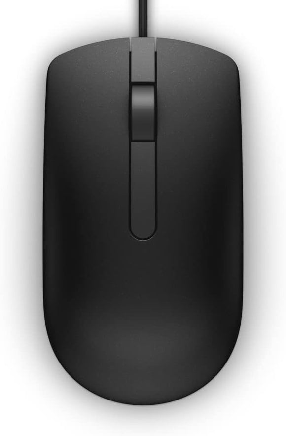 Dell MS116 - Mouse - Optical - 2 Buttons - Wired - USB - Black - Retail - for Inspiron 17R 57XX, 17R 7720, Latitude D630, Optiplex 50XX, 5250, 90XX, XPS One 27XX